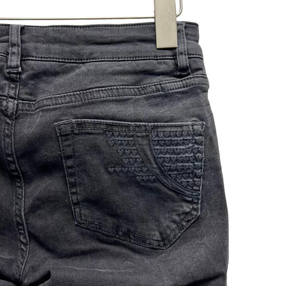 Maje Jaw Skinny Jeans Denim Ankle In‎ Anthracite Black - Picture 9 of 12